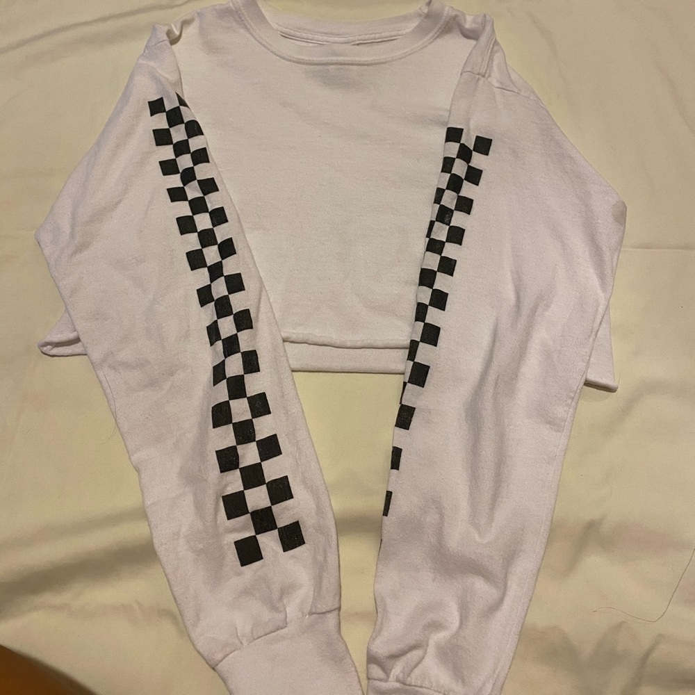 Checkered crop top